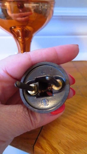 Vintage Ta Picl Copper Oil Lamp Repurposed Electrical - photo 5