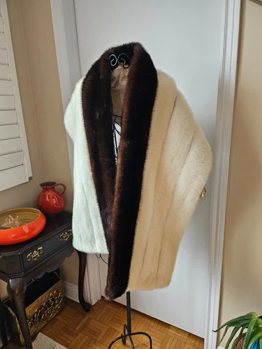 Vintage 1950s Elsa Schiaparelli Real Fur Scarf