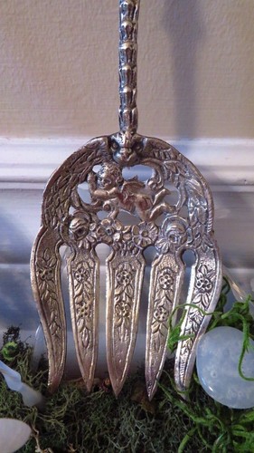 Vintage UGO BELLINI Salad Serving Set Cherubs - photo 4