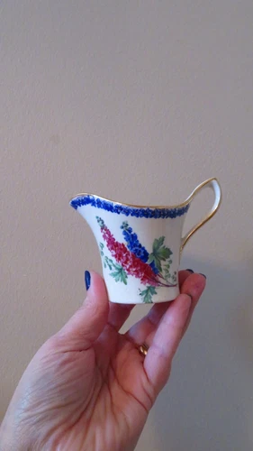 Vintage Art Deco Royal Winton Hand Painted Creamer & Bowl Set - photo 3