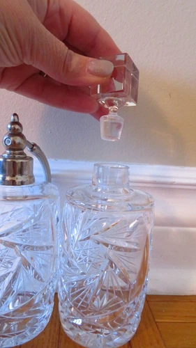 VTG Bohemian Crystal Perfume Bottle Atomizer - photo 5