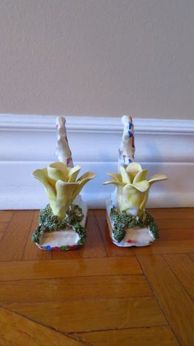 Vintage 1950s Italian Porcelain Candle Holder - photo 2