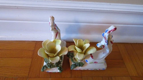 Vintage 1950s Italian Porcelain Candle Holder - photo 3
