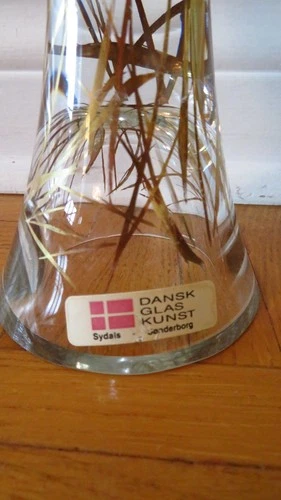 Vintage Dansk Glas Kunst Sweden Art Glass Orb Pedestal Oil Lamp - photo 4