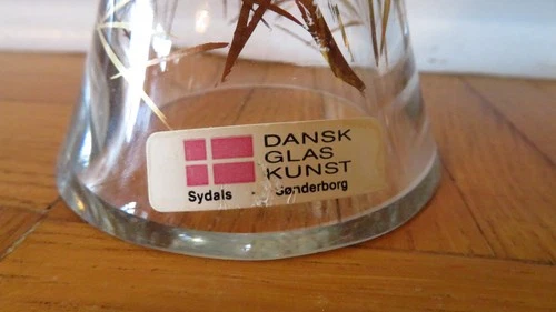 Vintage Dansk Glas Kunst Sweden Art Glass Orb Pedestal Oil Lamp - photo 5