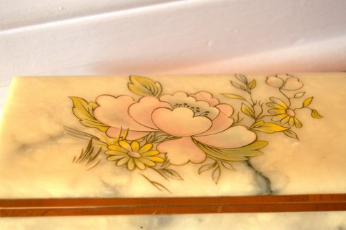 Vintage Italian Alabaster Jewelry Box - 1970s - photo 2