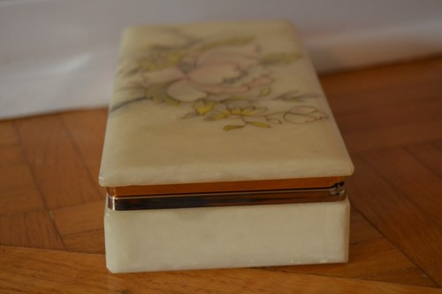 Vintage Italian Alabaster Jewelry Box - 1970s - photo 4