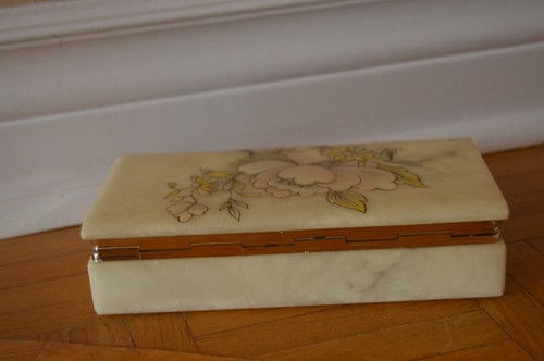 Vintage Italian Alabaster Jewelry Box - 1970s - photo 5