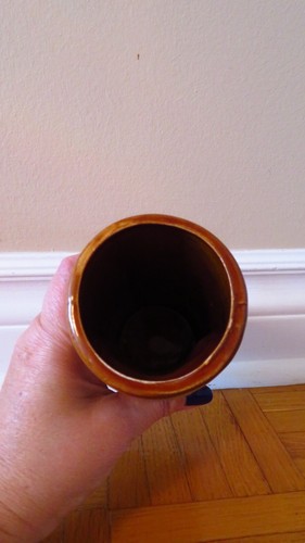 Vintage Tiki Smiling Ku Mug Tumbler Brown Glaze 2000s - photo 5