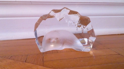Mats Jonasson Crystal Seal Paperweight - Made in Sweden - photo 5