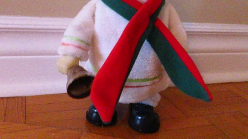 Vintage Mechanical Snowman 1970 Metal Music Walker - Loud - photo 2