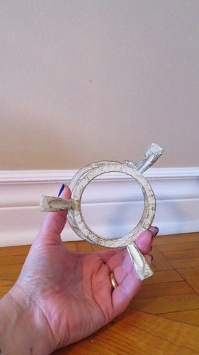 Vintage Cast Iron Plant Stand / Candle Holder - Seashell Design - photo 4