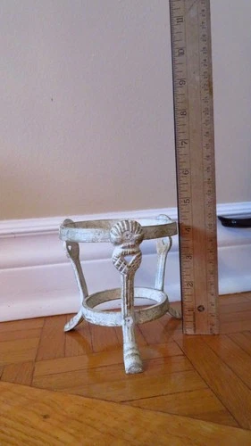 Vintage Cast Iron Plant Stand / Candle Holder - Seashell Design - photo 5