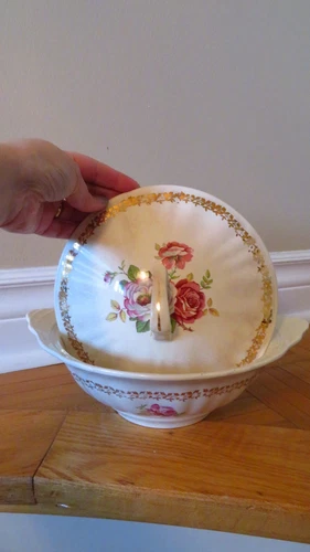 Vintage J&G Meakin Sunshine England Vegetable Bowl - photo 3