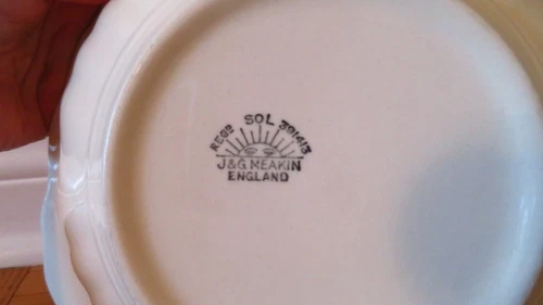 Vintage J&G Meakin Sunshine England Vegetable Bowl - photo 5
