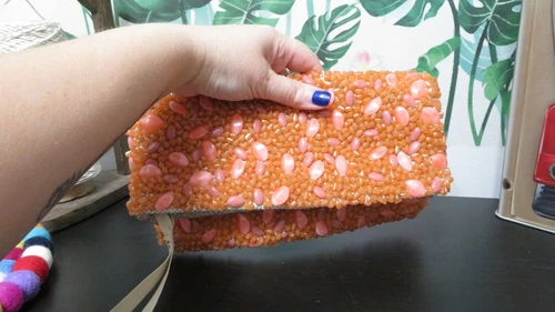Banana Republic Purse Clutch with Embedded Resin Stones - photo 2