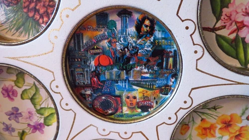 Vintage Las Vegas Floral Drink Tray - Mid Century Barware - photo 3