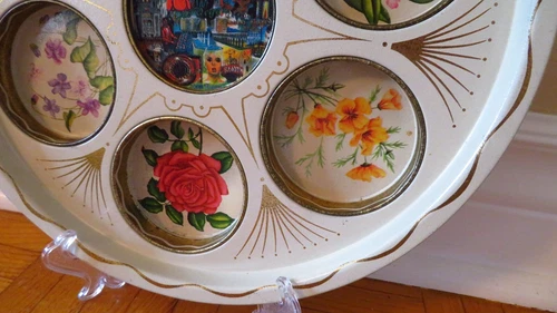 Vintage Las Vegas Floral Drink Tray - Mid Century Barware - photo 5