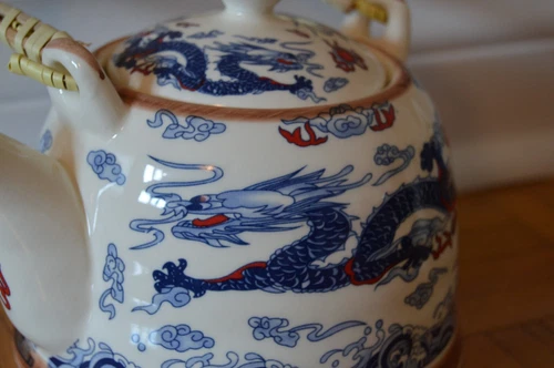 Chinese Teapot with Dragon, Heat Resistant - photo 3