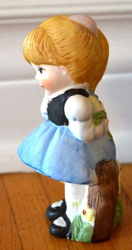 Vintage Young Girl w/ Puppy Figurine Tasco Taiwan