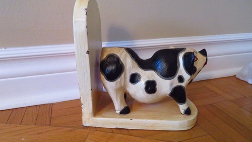 Vtg Hand Carved Pig Boar Potbelly Hog Folk Art Wood Sculpture - photo 5