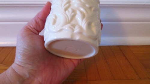 Vintage cute cup with angel face, wings white vase shell - photo 5