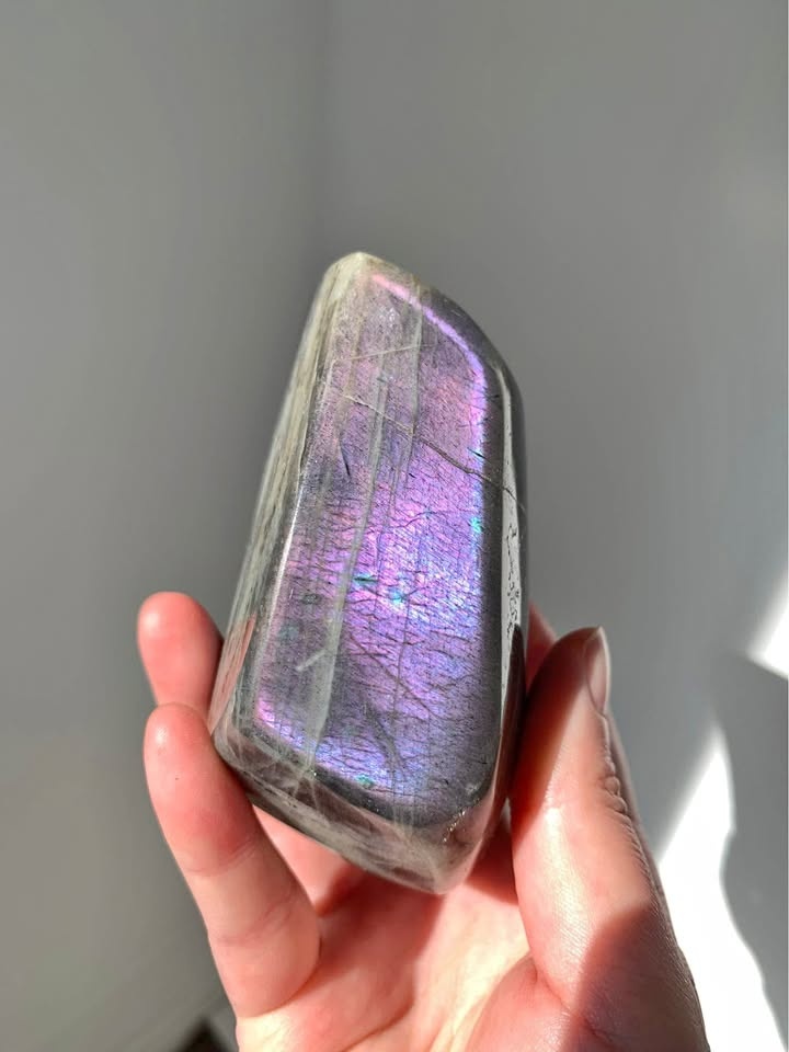 Pink Purple Flash Labradorite Freeform