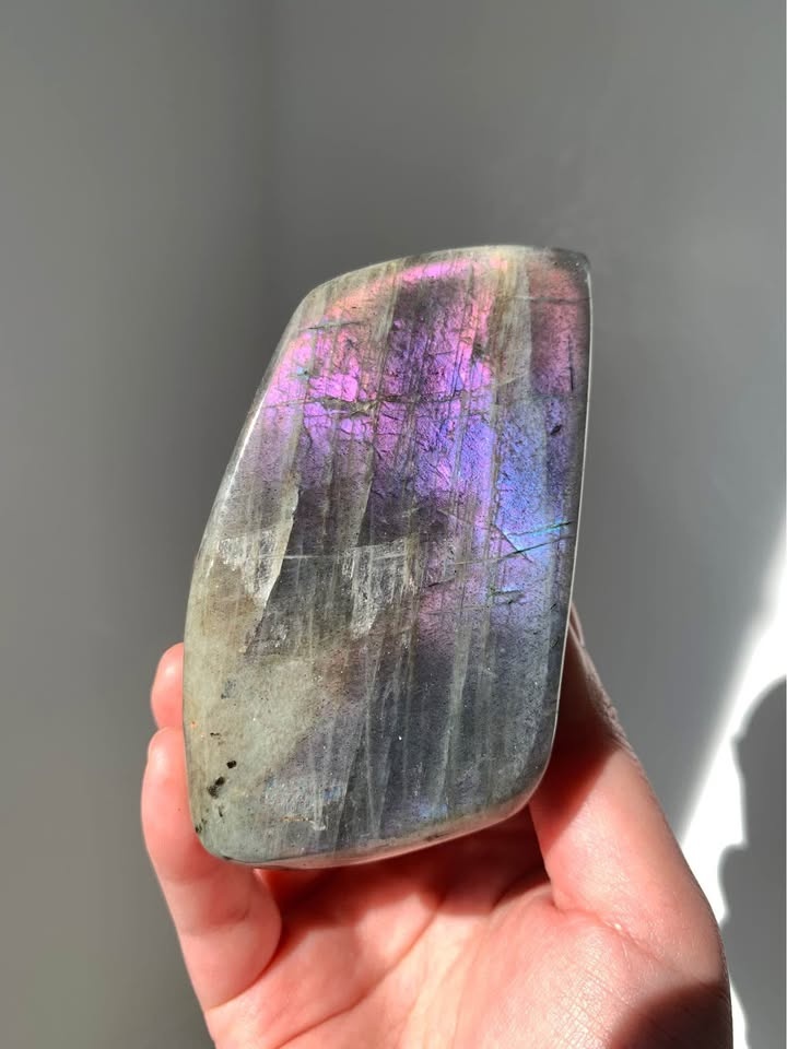 Pink Purple Flash Labradorite Freeform - photo 3