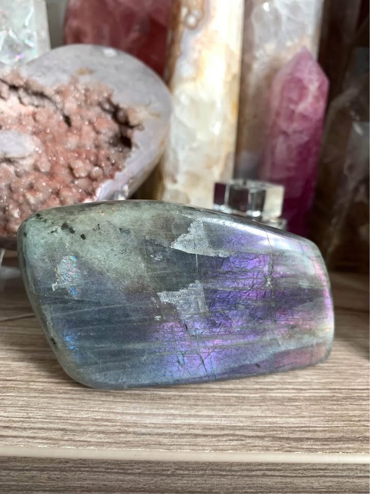 Pink Purple Flash Labradorite Freeform - photo 4