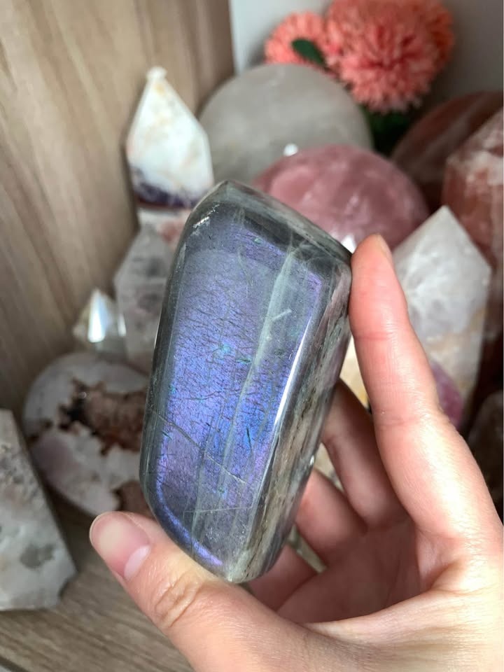 Pink Purple Flash Labradorite Freeform - photo 5