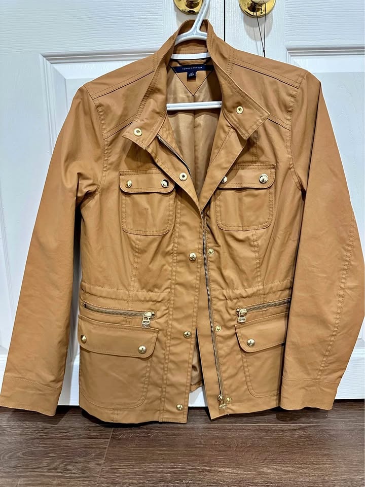 Women's Tommy Hilfiger Lightweight Utility Jacket - Size S Brown