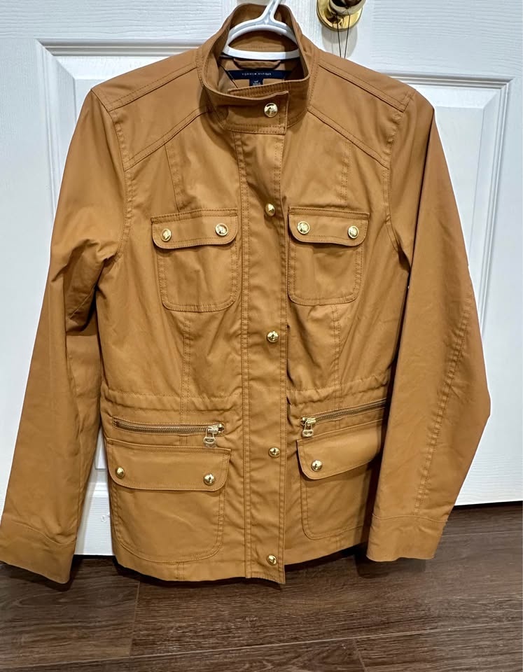Women's Tommy Hilfiger Lightweight Utility Jacket - Size S Brown - photo 2