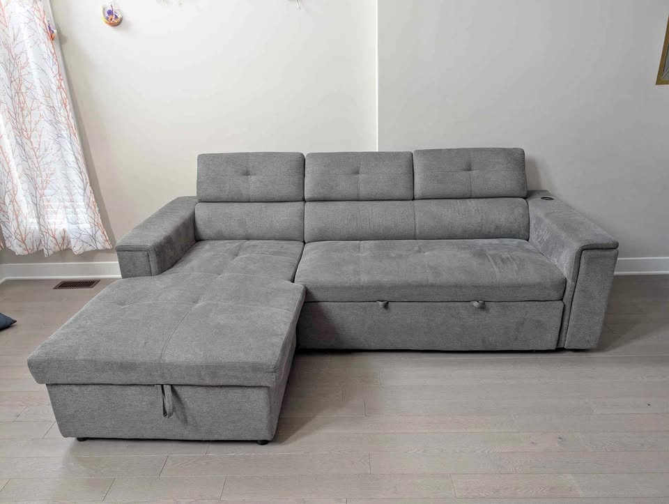 Savvy Sleeper Sectional w/ Wireless Charging & Storage (The Bric