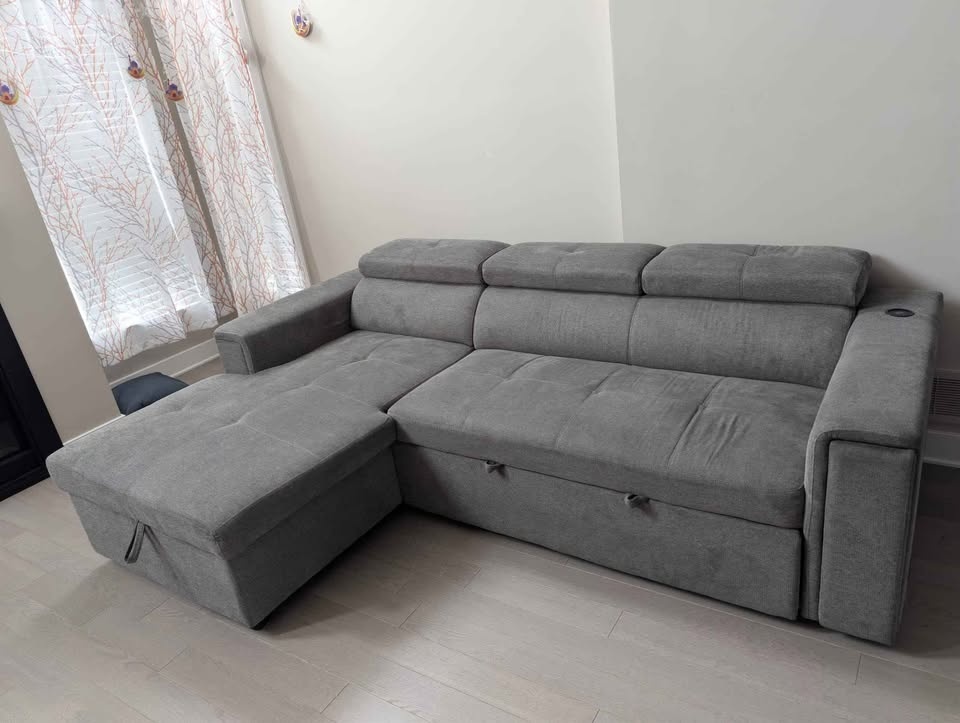 Savvy Sleeper Sectional w/ Wireless Charging & Storage (The Bric - photo 2