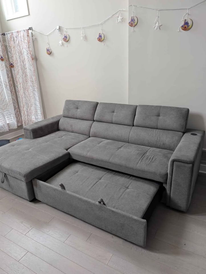 Savvy Sleeper Sectional w/ Wireless Charging & Storage (The Bric - photo 3