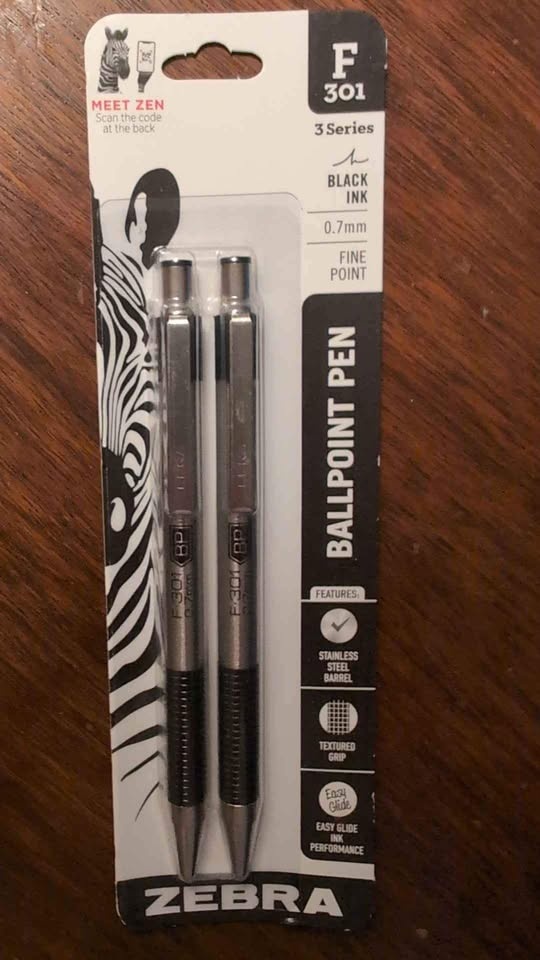 Zebra 🦓 F 301 Fine Point Pens