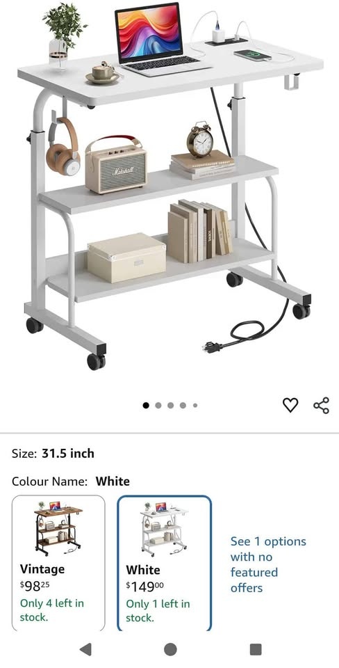 Height Adjustable Table Desk with Power Outlet - photo 3