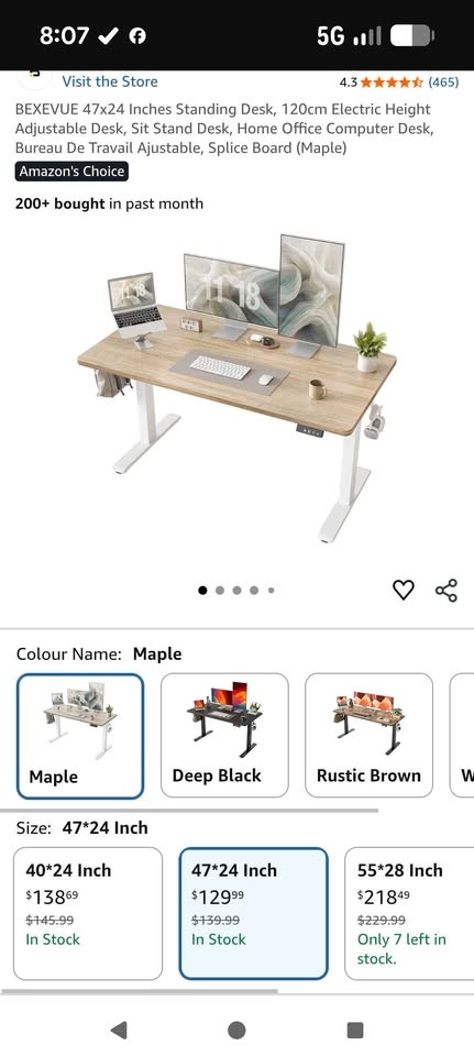 Electric Height Adjustable Standing Desk