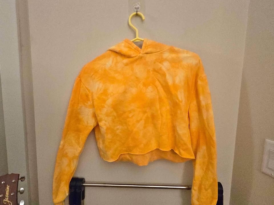 Bright Yellow Tie-Dye Hoodie