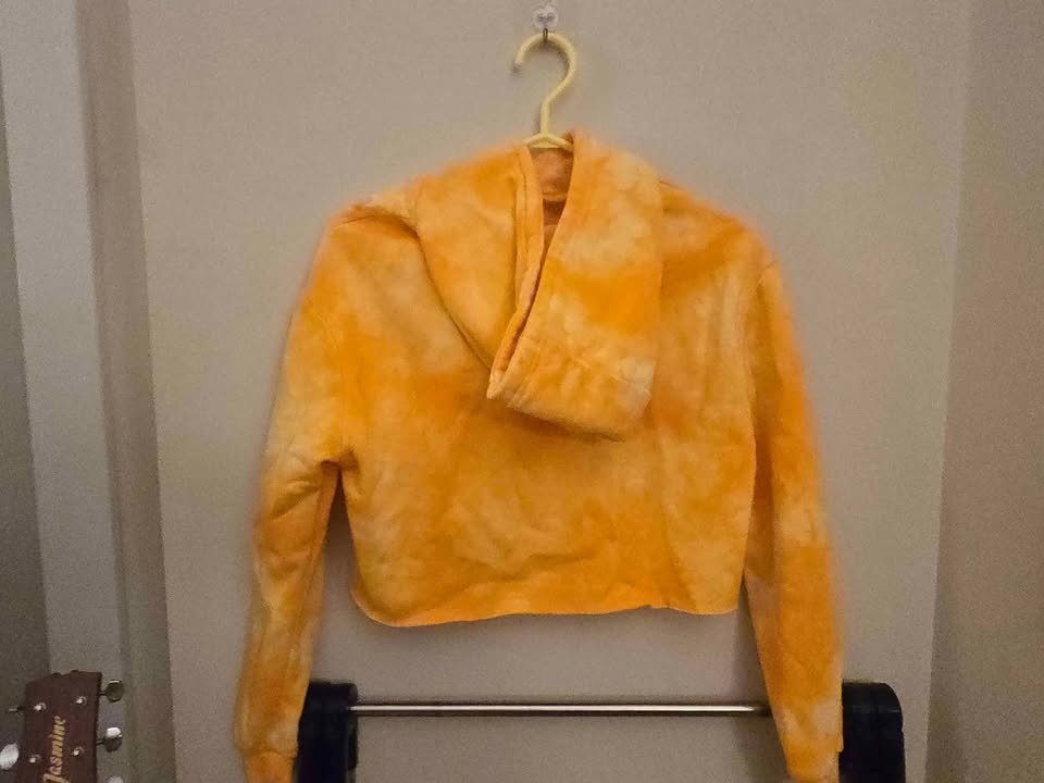Bright Yellow Tie-Dye Hoodie - photo 2