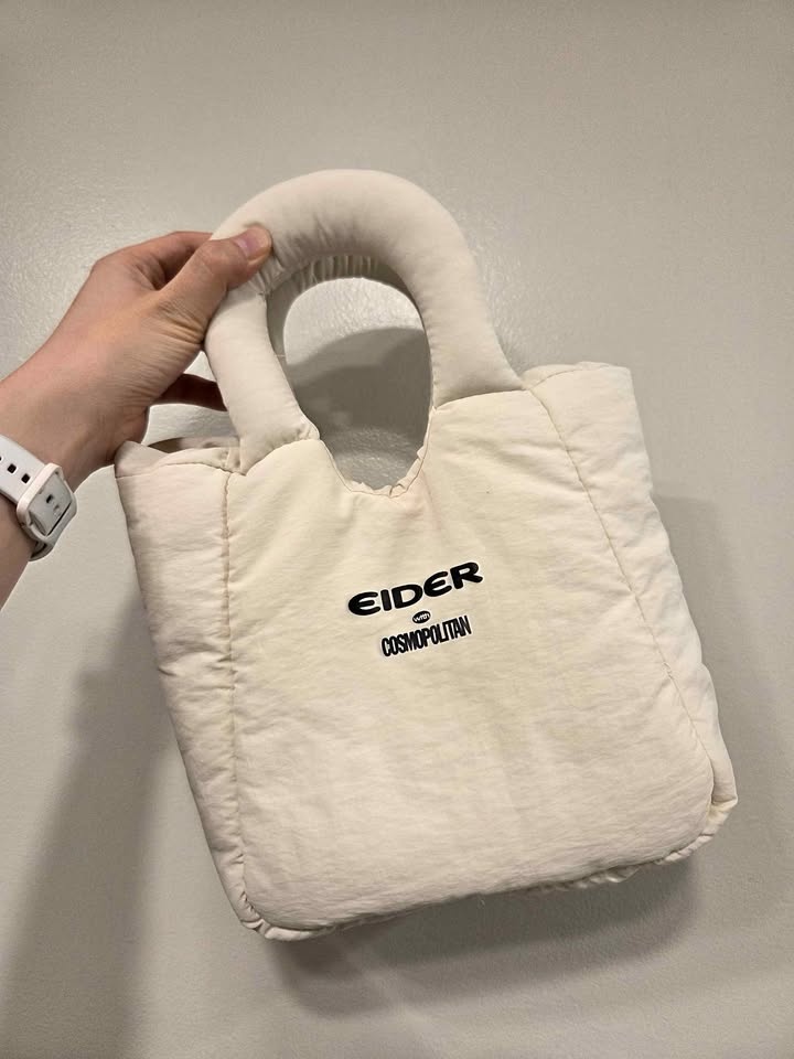 Eider × cosmopolitan plush bag