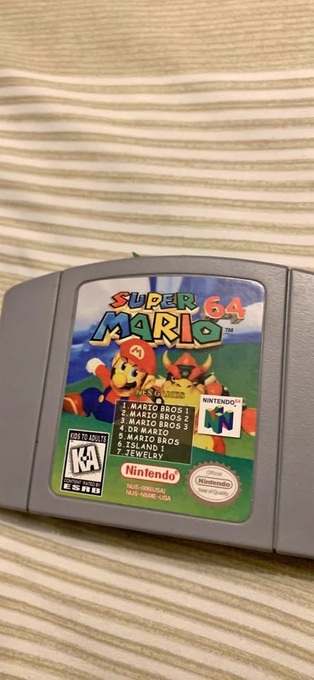N64 Multi-Game Cartridge: Super Mario 64 & NES Games
