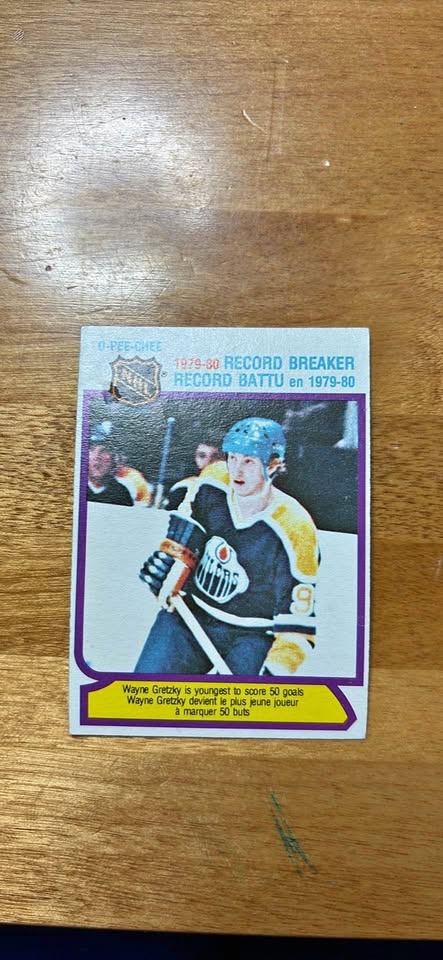 Wayne Gretzky 1979-80 Record Breaker Card