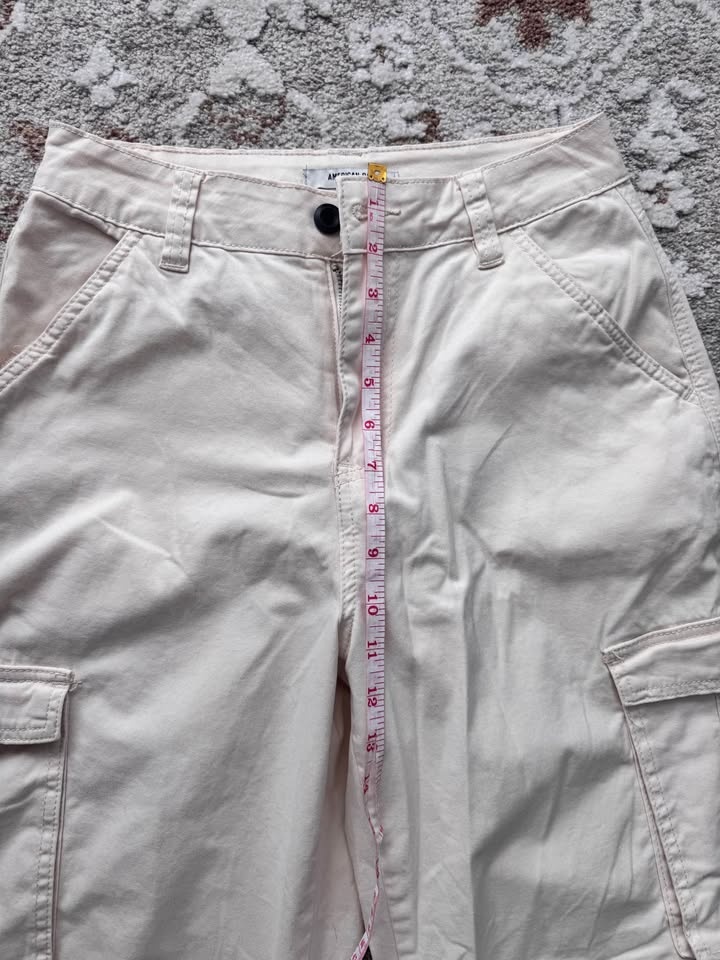 American Bazi Cream Cargo Pants Wide Leg - photo 3