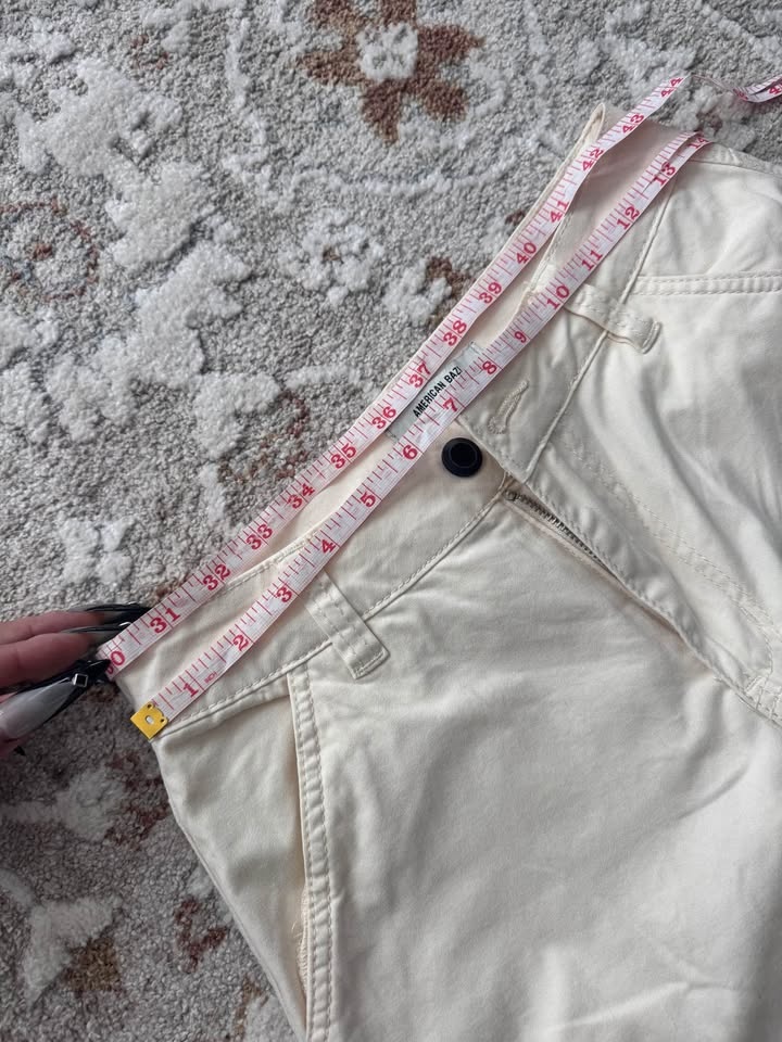 American Bazi Cream Cargo Pants Wide Leg - photo 4