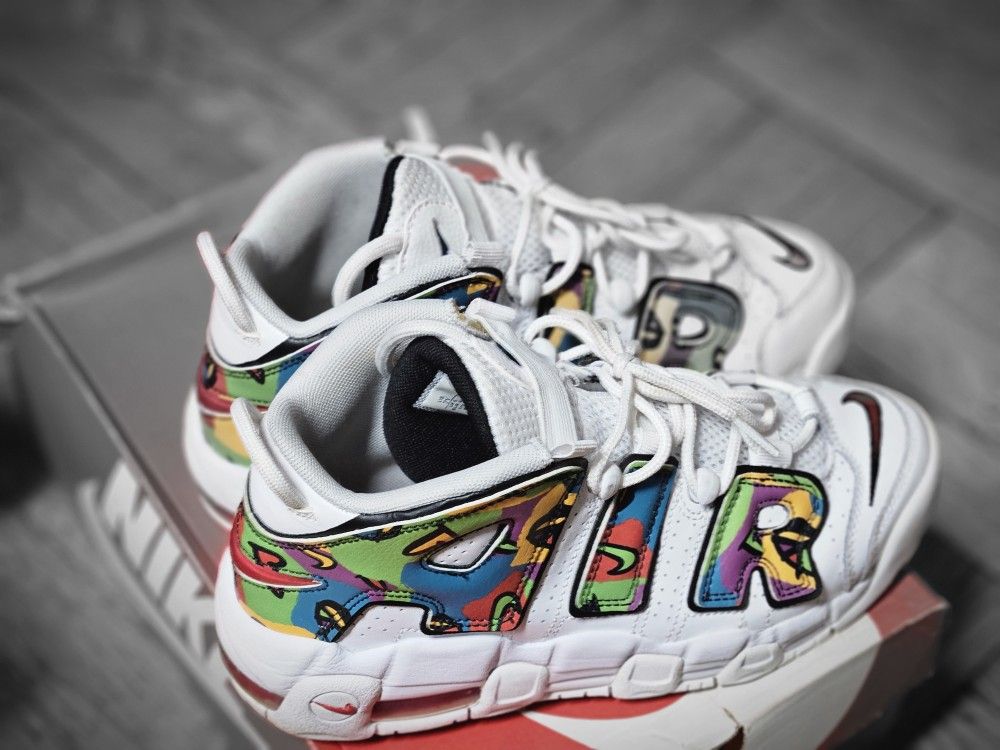 Nike Air More Uptempo Basketball Shoes - photo 2