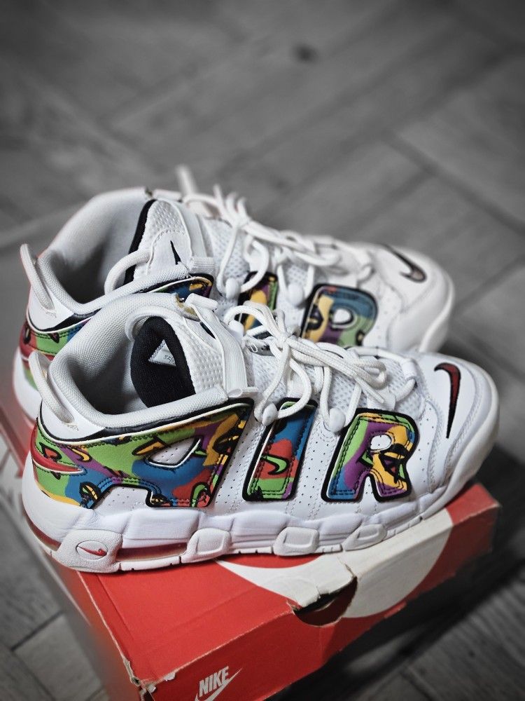 Nike Air More Uptempo Basketball Shoes - photo 3