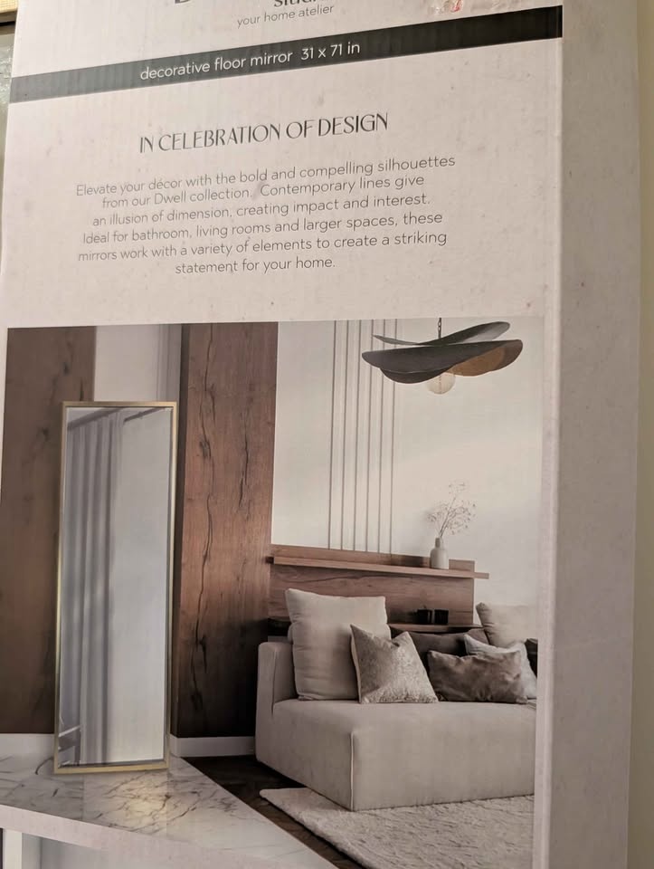 Large floor mirror - 31x71" - photo 3