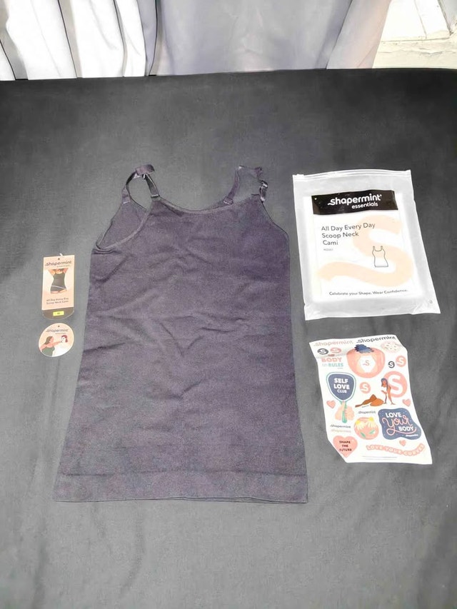 Shapermint All Day Every Day Scoop Neck Cami - Size M, Black