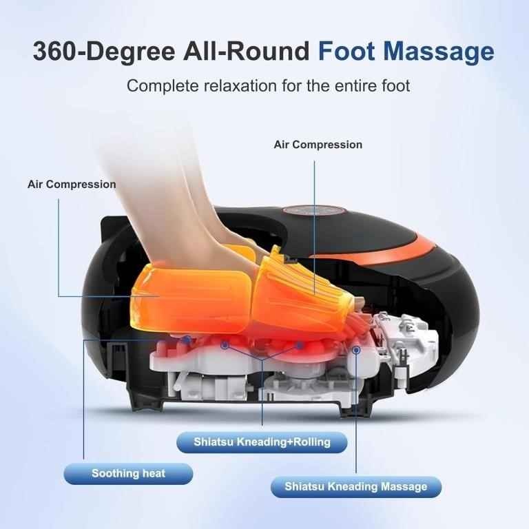 Shiatsu Foot Massager w Heat & Air Compression - photo 2